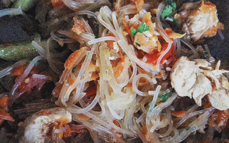 Thaise mihoen salade / Thai rice noodle salad